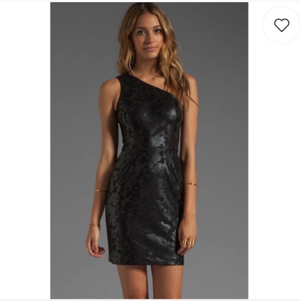 Erin Fetherston One Shoulder Animal Print Dress - Picture 2 of 14